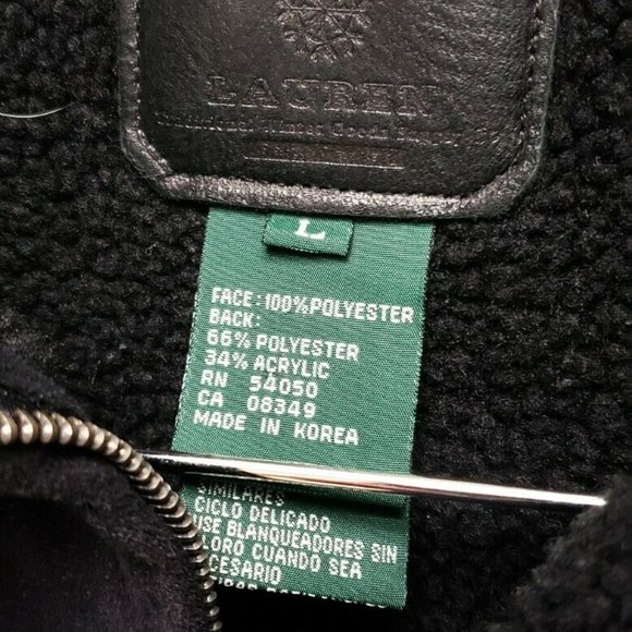 Lauren Ralph Lauren Black Suede Vest Size Large - Picture 3 of 6